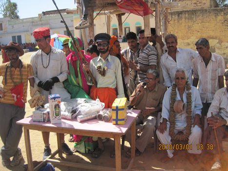 Prize ceremony on cultural event